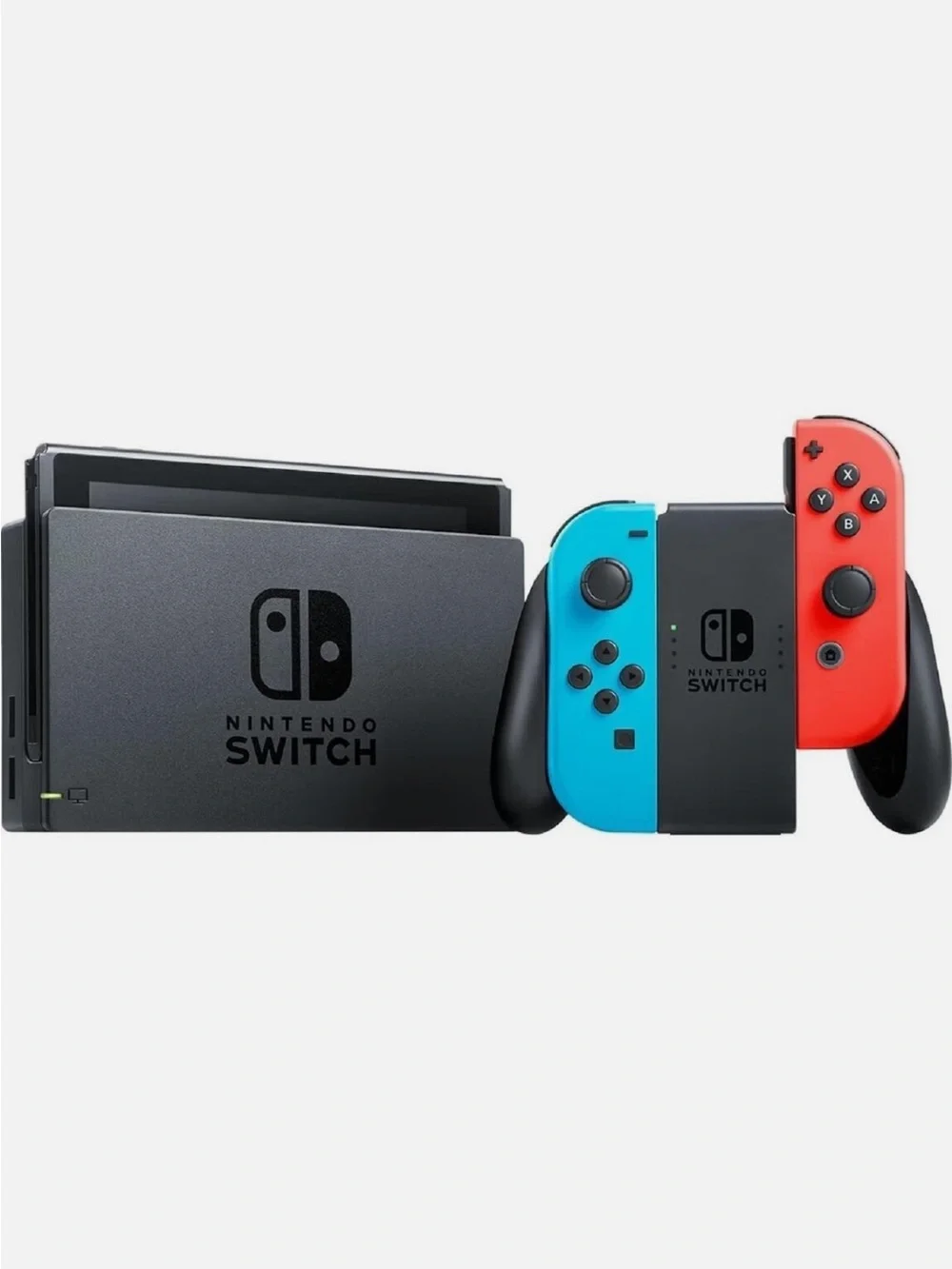 Nintendo Switch Console with Neon Blue & Neon Red Joy‑Con Controllers